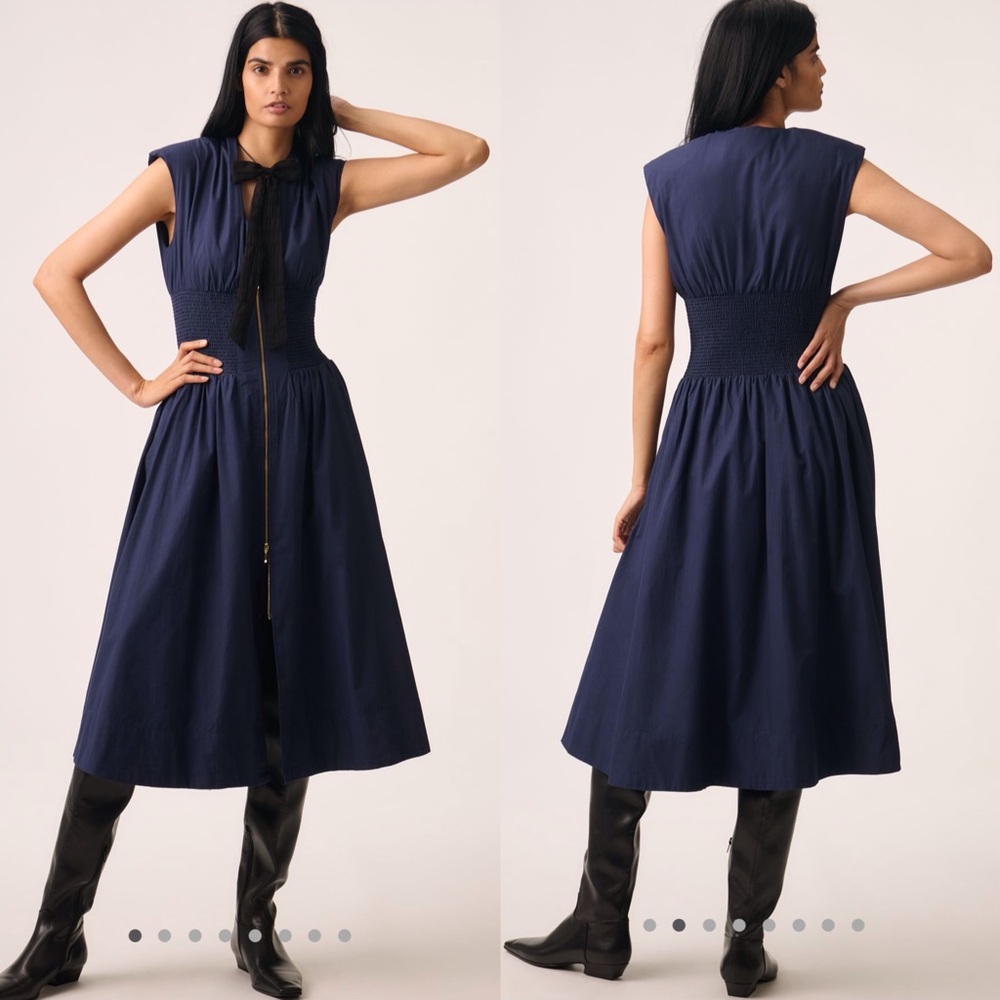 The Tommie zip front midi dress